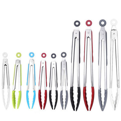 Buy Silicone Kitchen Utensils - Kitchen Pliers 9/11/15 Inch Small Heat-Resistant Silicone Pliers With Stainless Steel online manufacture