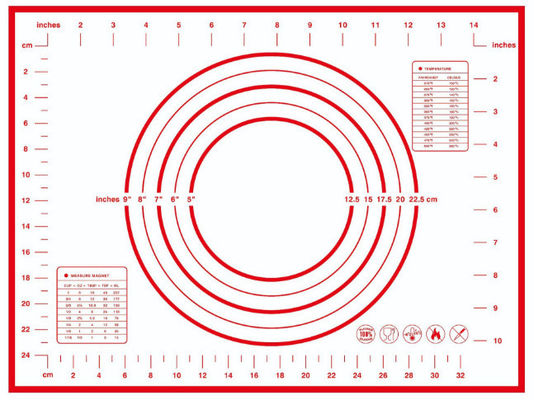 Buy 2024 Hot Selling 60 * 40cm Factory Customized Logo Kitchen Utensils Silicone Rolling Surface Pads Baking Non Slip Pads online manufacture
