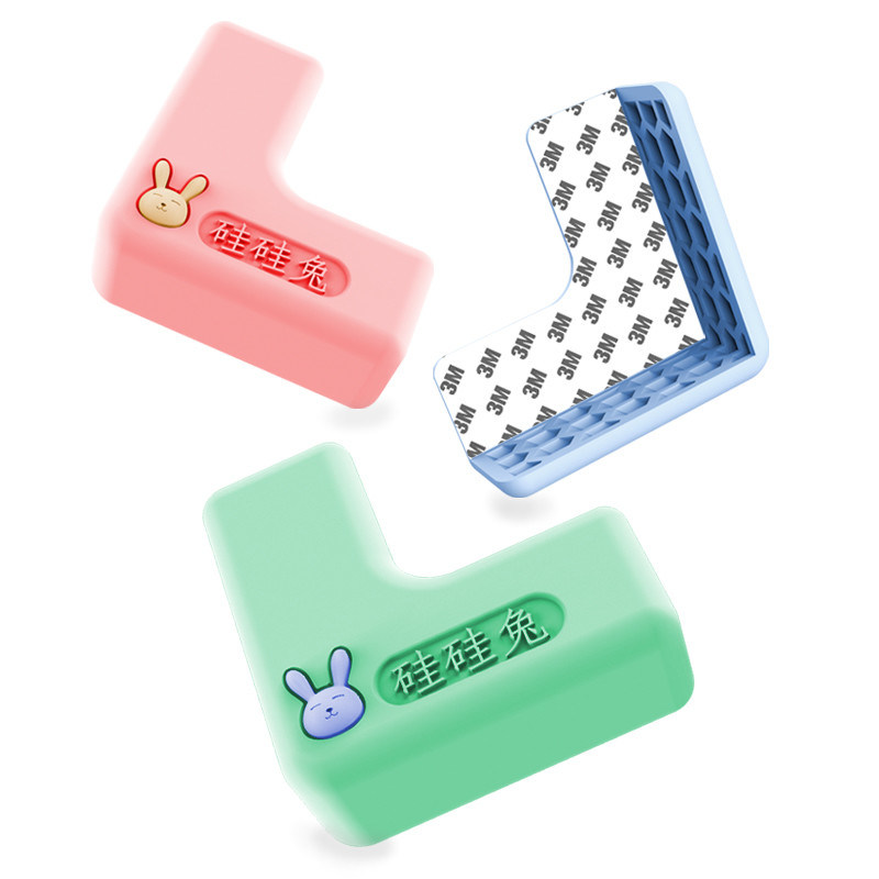 L-Shaped Silicone Rabbit Children'S Silicone Corner Protector Baby Anti ...
